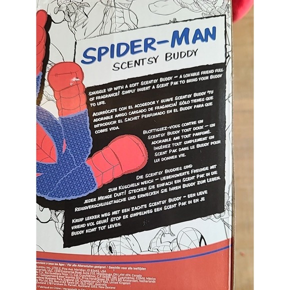Spider-man Scentsy Buddy Marvel‎ Nine Realms Scent Pak New in Box Plush